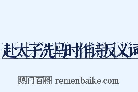 赴太子洗马时作诗反义词是什么意思的图片